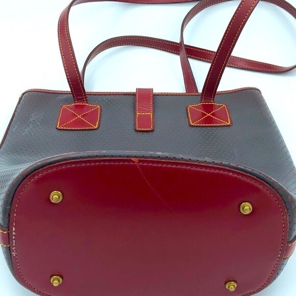 Perforated Leather Bucket Bag - Picture 5 of 12